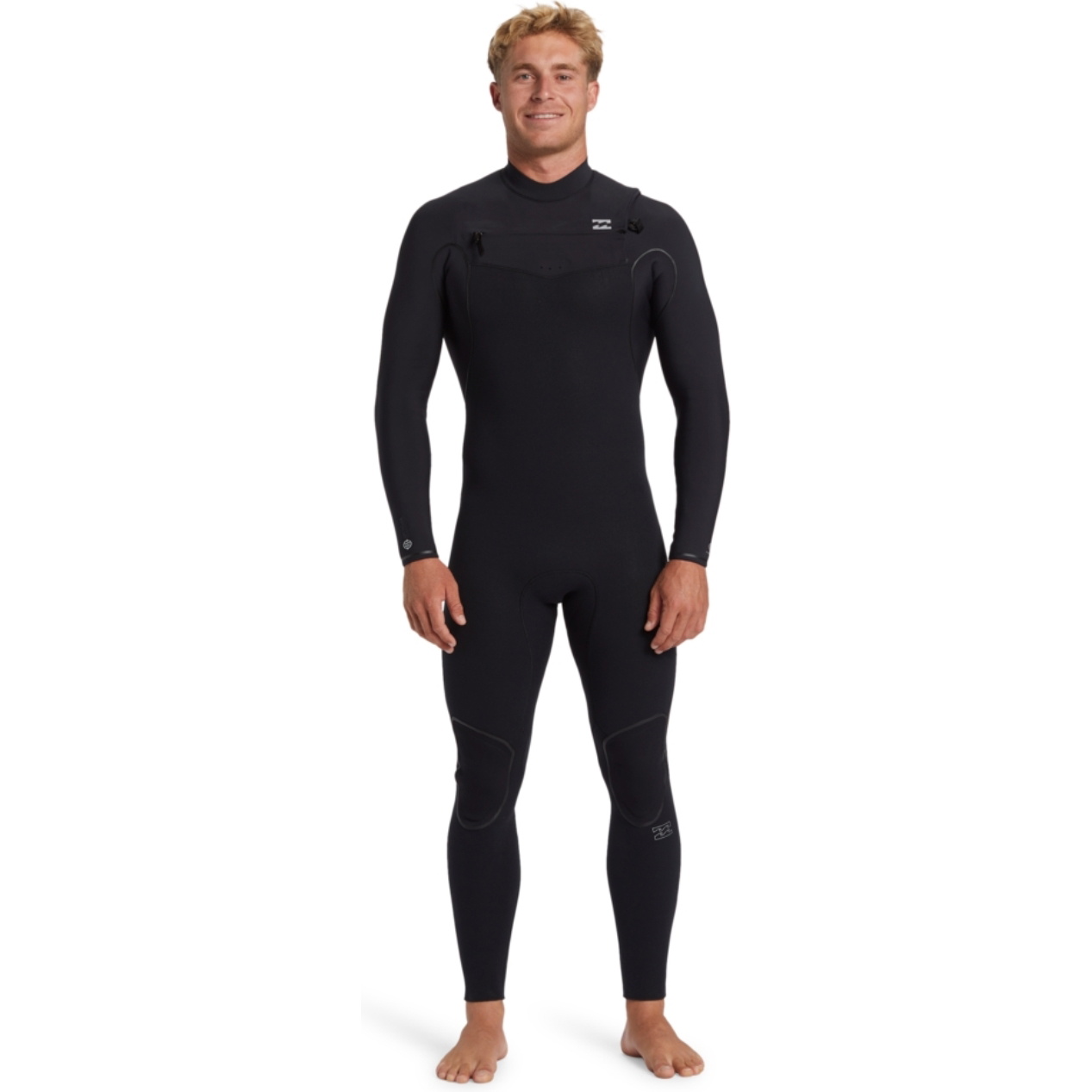 Billabong Furnace 3/2mm Chest Zip 2026 Fato De Mergulho Natural Para Homem ABYW100264 - Black